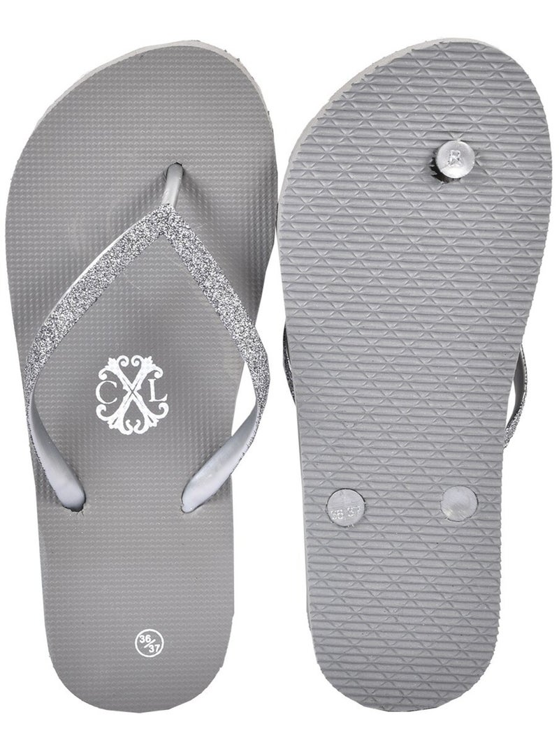Chanclas Mujer CXL BY LACROIX GLITTER Gris - Kiabi