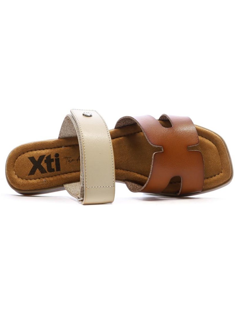Chanclas Mujer Marrón capuchino - Kiabi