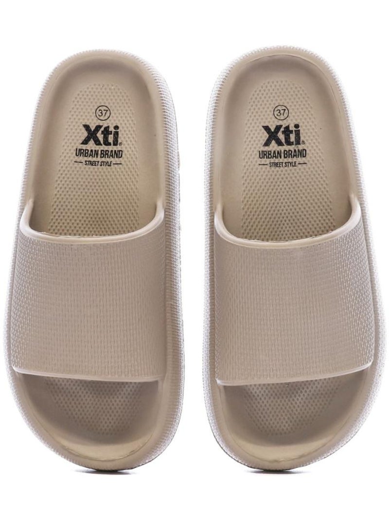 Chanclas Mujer Marrón capuchino - Kiabi
