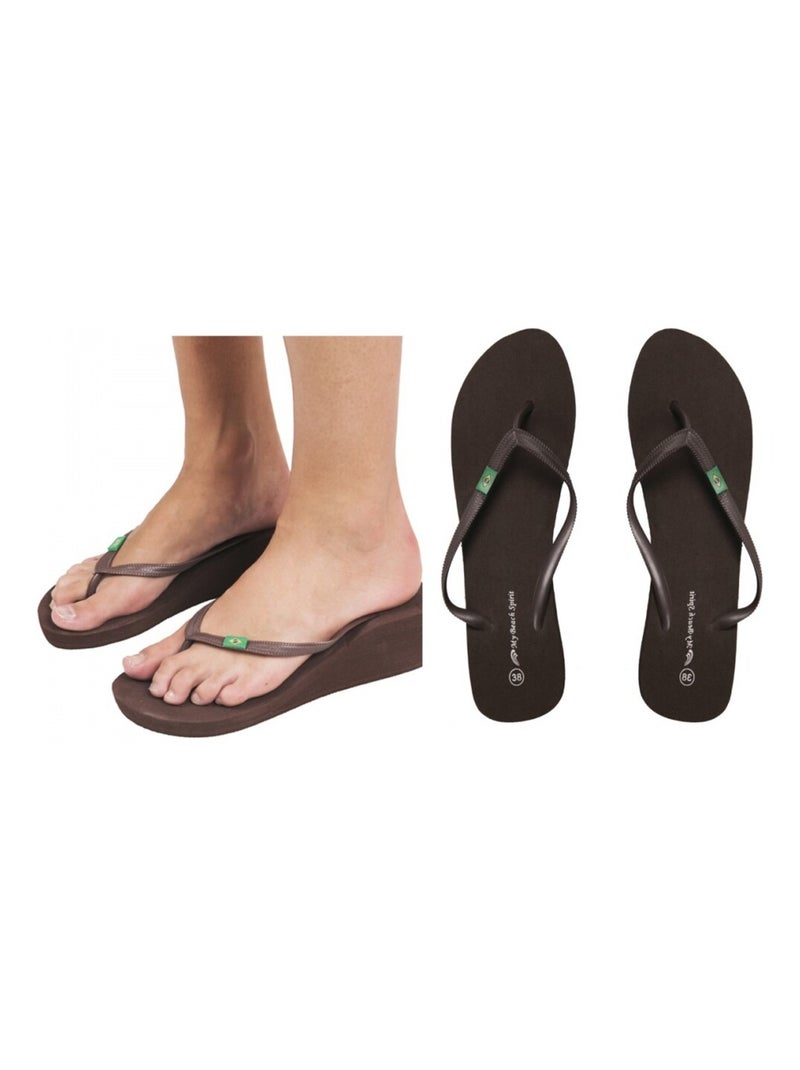 Chanclas Mujer Marrón - Kiabi