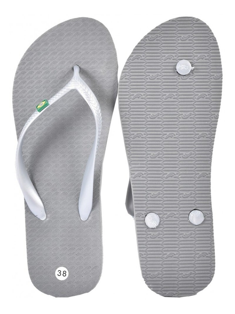 Chanclas Mujer Moda Gris - Kiabi
