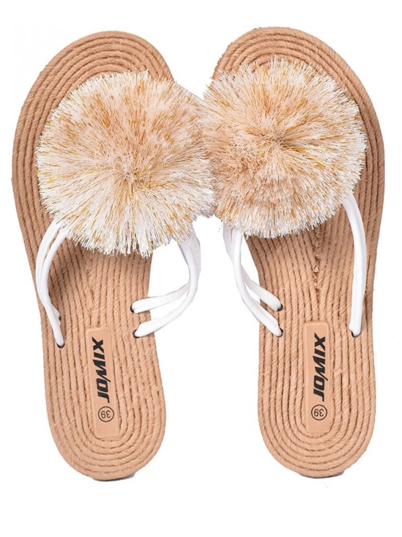 Chanclas Mujer PREMIUM Beige - Kiabi