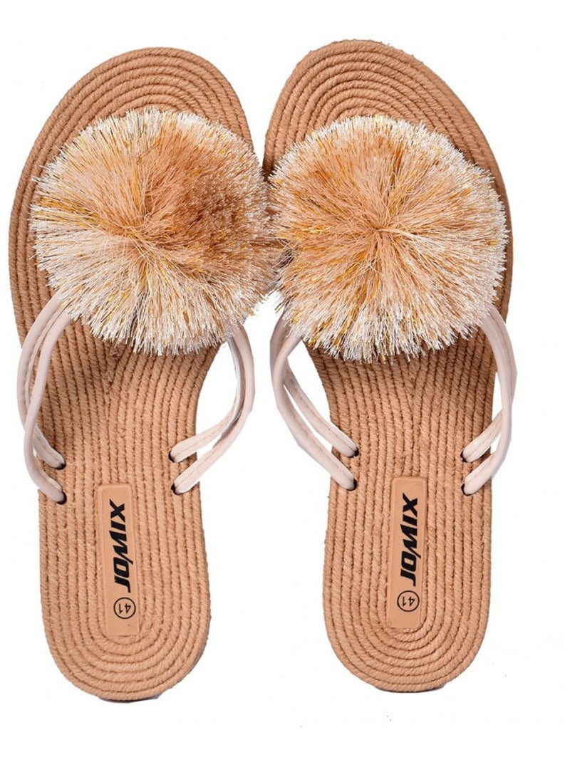 Chanclas Mujer PREMIUM Taupe - Kiabi