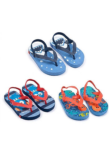 Chanclas Niño Pack 3 Pares OZABI - Motivos Fantasía