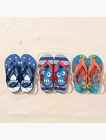 Chanclas Niño Pack 3 Pares OZABI - Motivos Fantasía