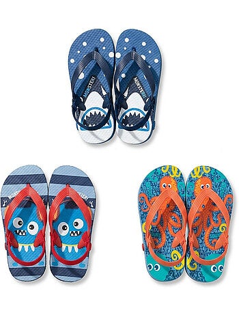 Chanclas Niño Pack 3 Pares OZABI - Motivos Fantasía