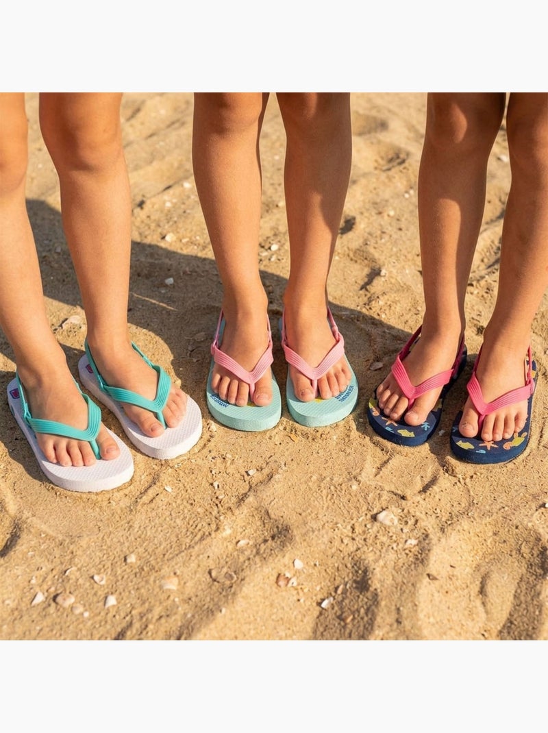 Chanclas Niño Pack 3 Pares OZABI - Motivos Fantasía Azul petróleo - Kiabi