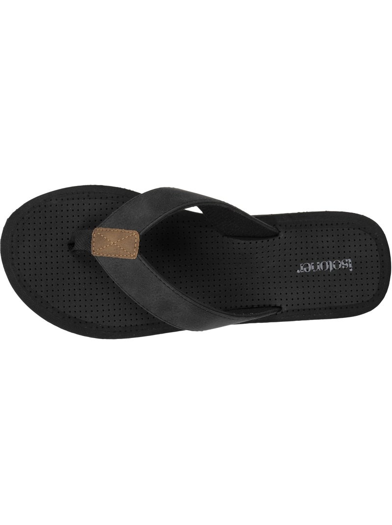 Chanclas parte superior ancha y ultracómoda  isotoner Negro - Kiabi
