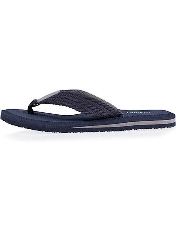 Chanclas parte superior de cuerda ancha y suela bicolor isotoner