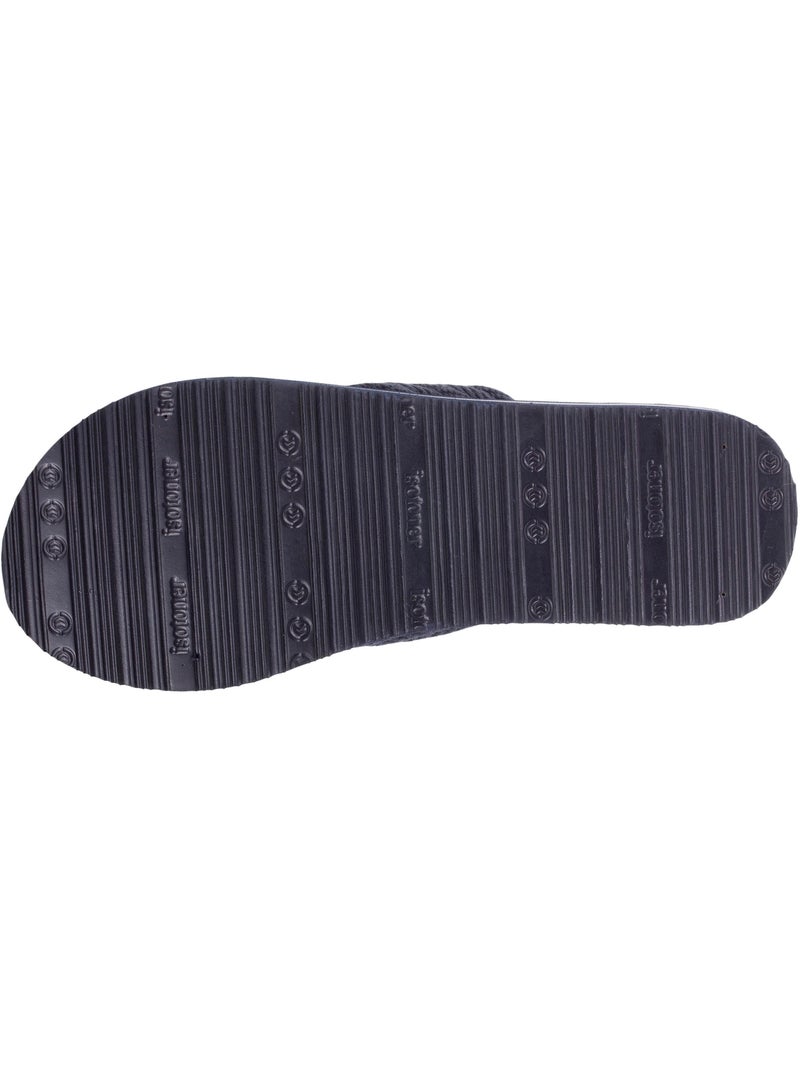 Chanclas parte superior de cuerda ancha y suela bicolor  isotoner Azul marino - Kiabi
