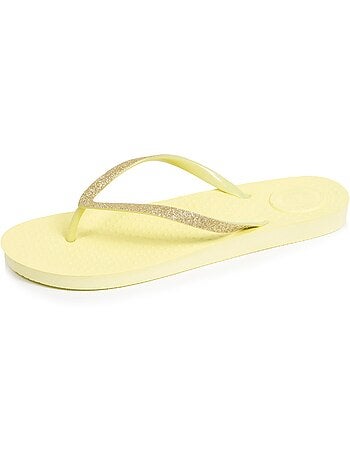 Chanclas Plantilla con tecnología everywear, Parte superior de purpurina, Confort Isotoner