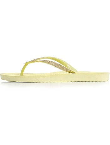 Chanclas Plantilla con tecnología everywear, Parte superior de purpurina, Confort Isotoner