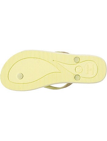 Chanclas Plantilla con tecnología everywear, Parte superior de purpurina, Confort Isotoner