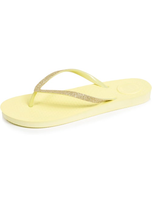 Chanclas Plantilla con tecnología everywear, Parte superior de purpurina, Confort  Isotoner - Kiabi