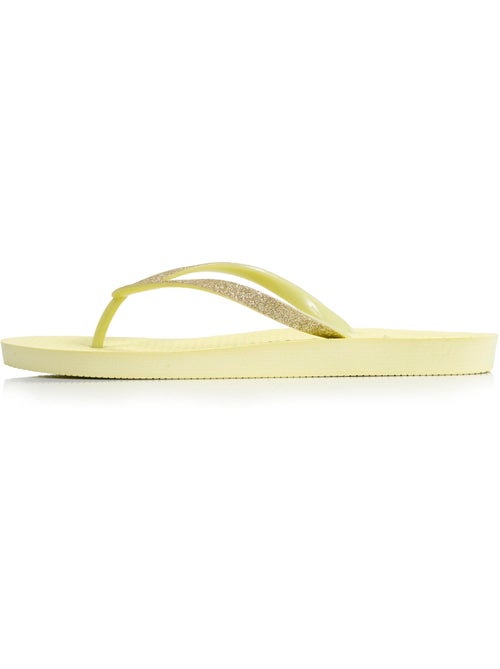 Chanclas Plantilla con tecnología everywear, Parte superior de purpurina, Confort  Isotoner - Kiabi