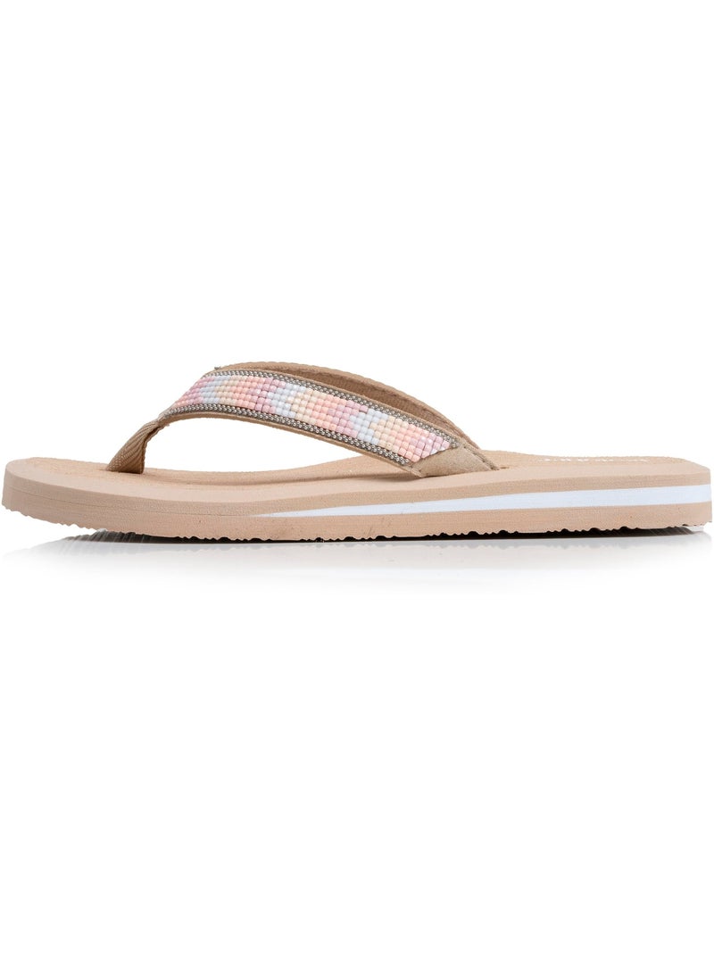 Chanclas Plantilla sintética, puntera cómoda, ligereza para caminar con comodidad,  Isotoner Beige - Kiabi