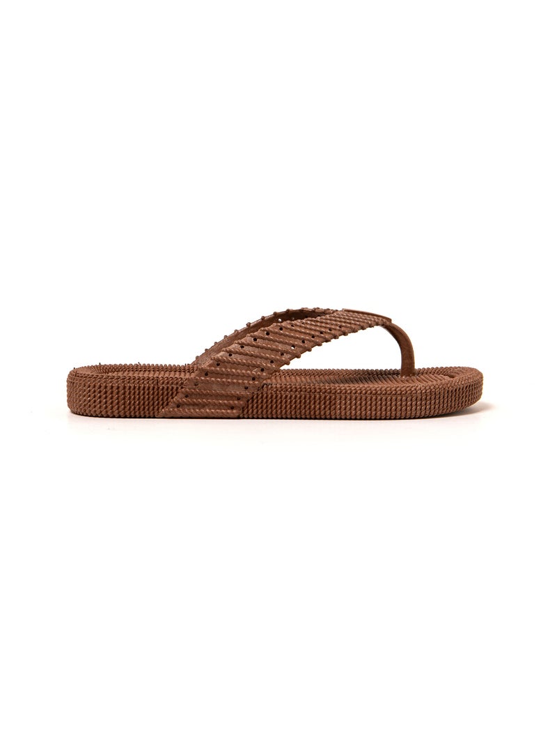 Chanclas playa hombre Brasileras suela goma Marrón - Kiabi