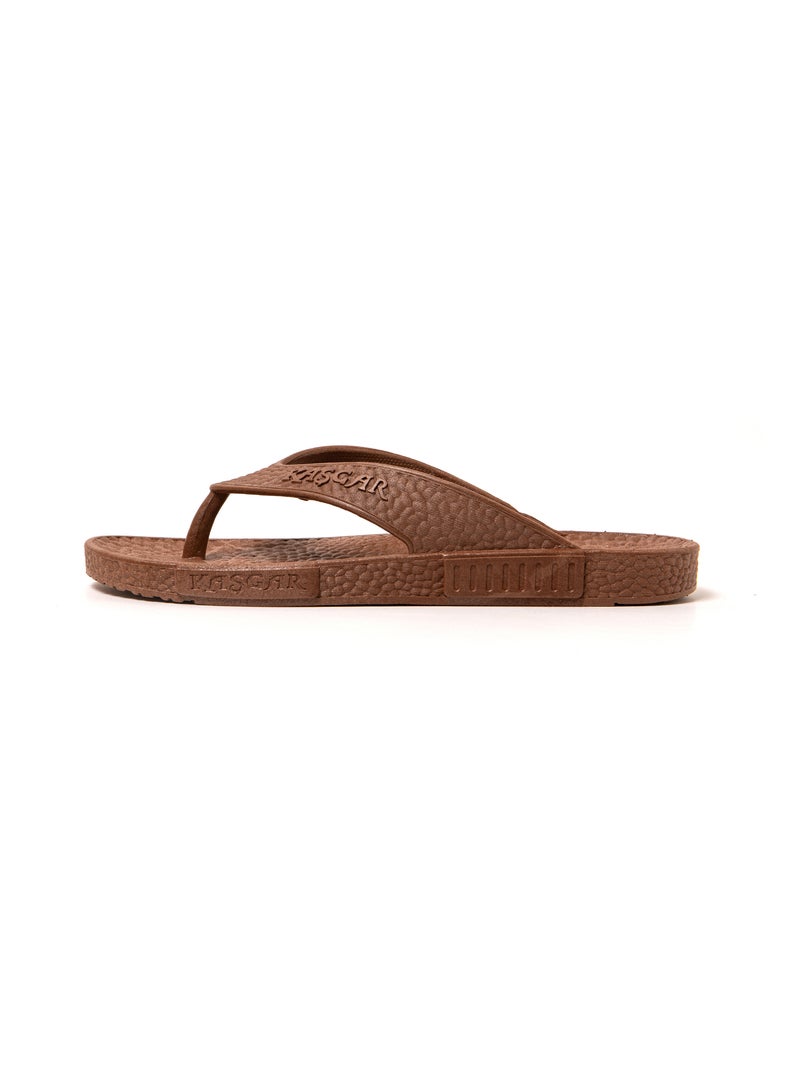 Chanclas playa hombre Brasileras suela goma Marrón - Kiabi
