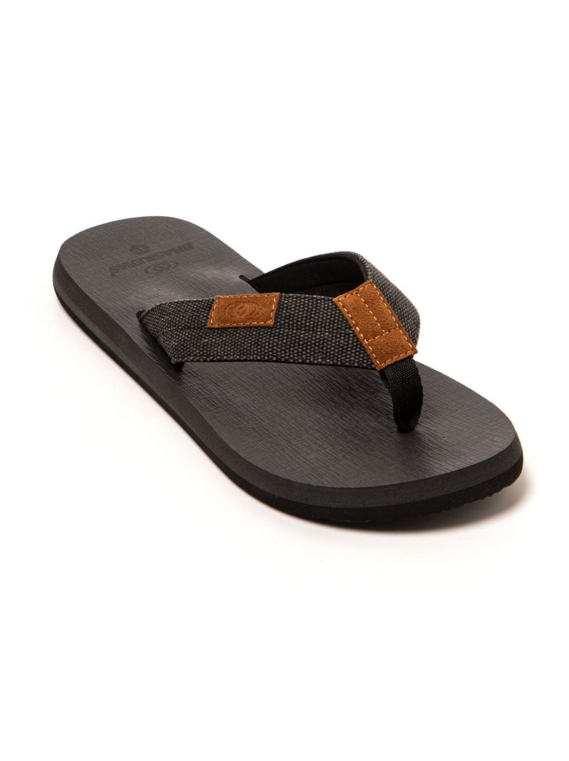 Chanclas playa hombre Brasileras suela goma Negro - Kiabi