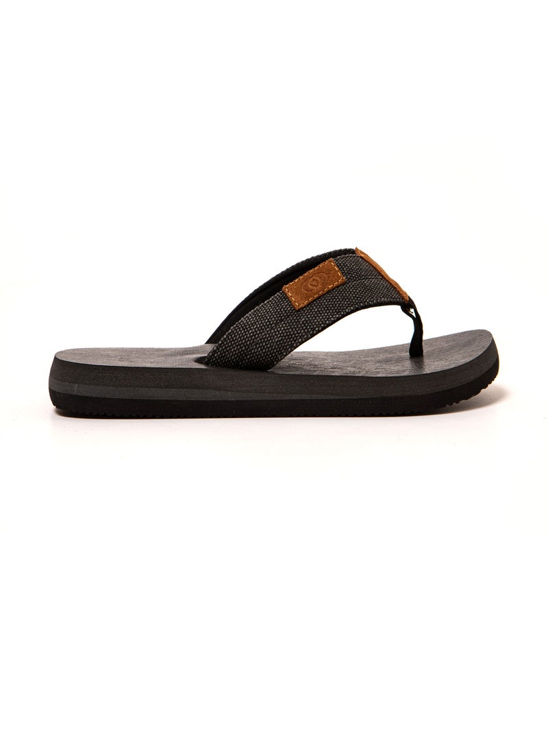 Chanclas playa hombre Brasileras suela goma Negro - Kiabi
