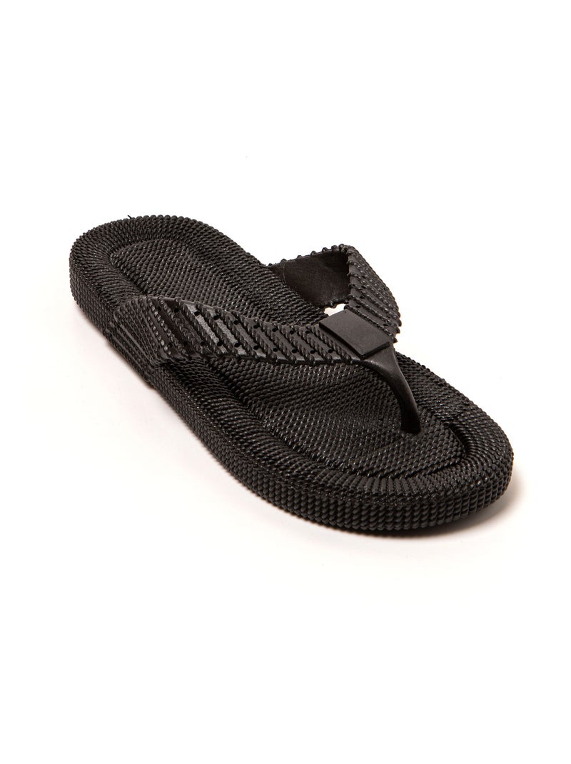 Chanclas playa hombre Brasileras suela goma Negro - Kiabi