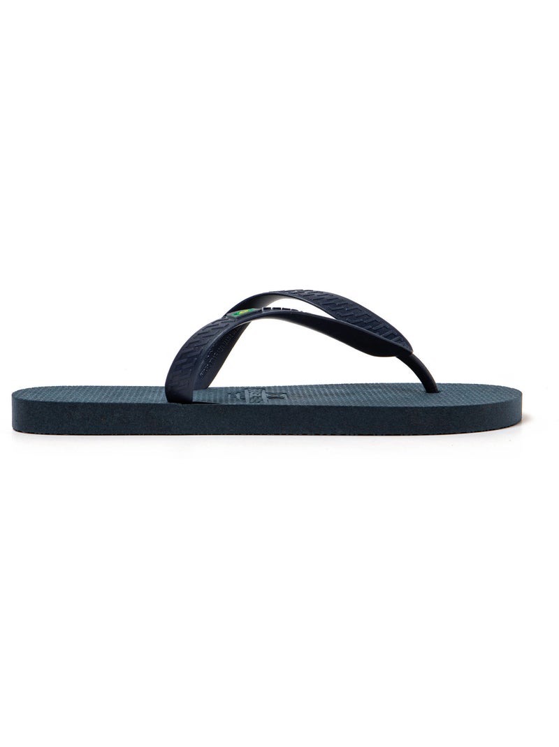 Chanclas playa hombre Brasileras suela goma reciclada Azul oscuro - Kiabi