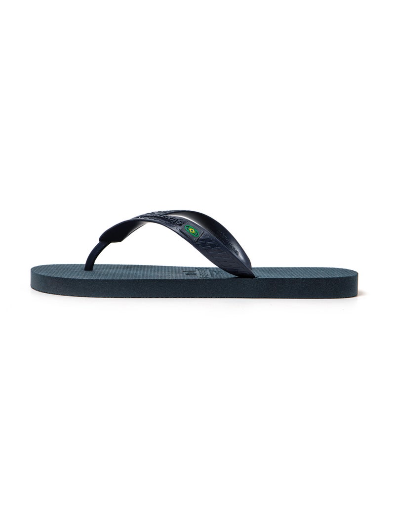 Chanclas playa hombre Brasileras suela goma reciclada Azul oscuro - Kiabi