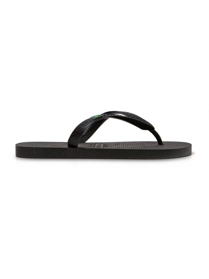 Chanclas playa hombre Brasileras suela goma reciclada Negro - Kiabi