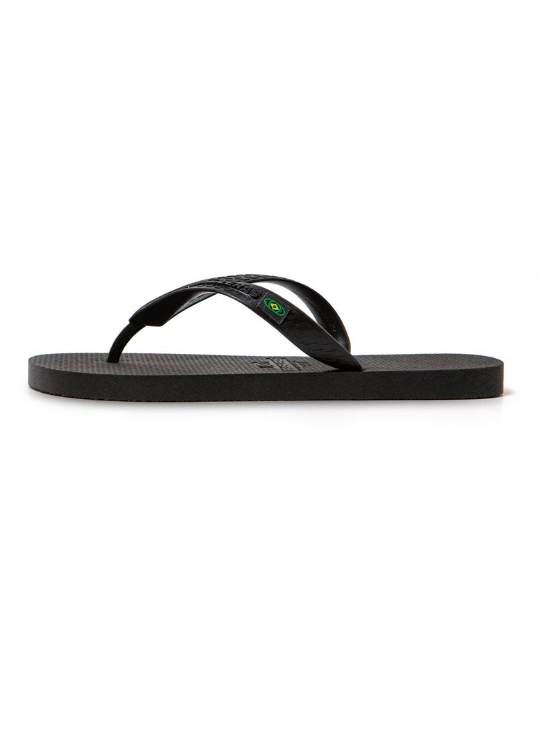 Chanclas playa hombre Brasileras suela goma reciclada Negro - Kiabi