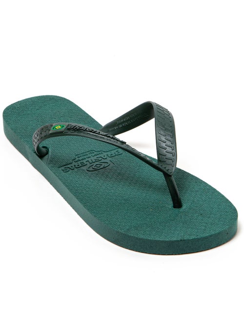 Chanclas playa hombre Brasileras suela goma reciclada - Kiabi Chanclas playa hombre Brasileras suela goma reciclada - Kiabi