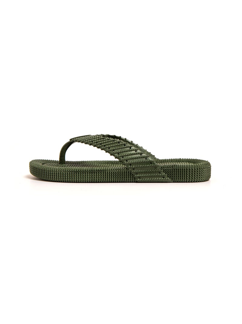 Chanclas playa hombre Brasileras suela goma Verde oscuro - Kiabi