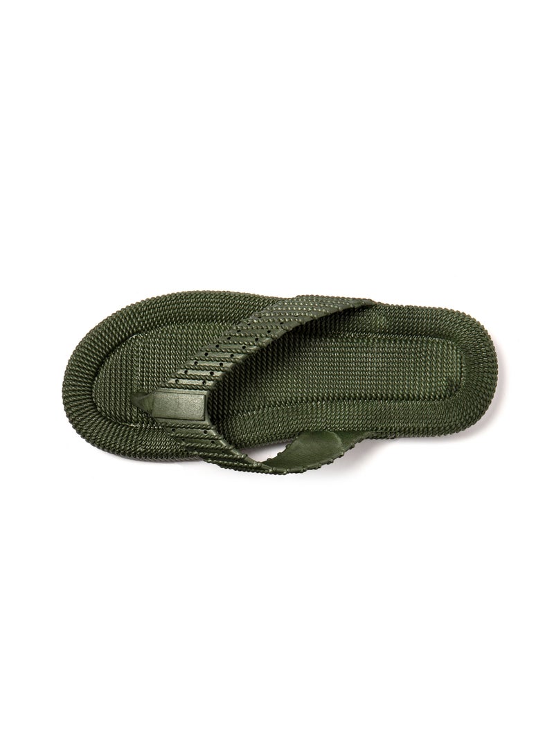 Chanclas playa hombre Brasileras suela goma Verde oscuro - Kiabi