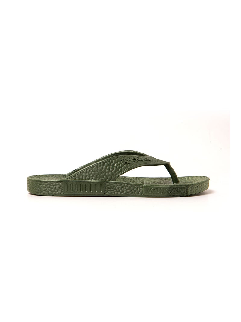 Chanclas playa hombre Brasileras suela goma Verde oscuro - Kiabi