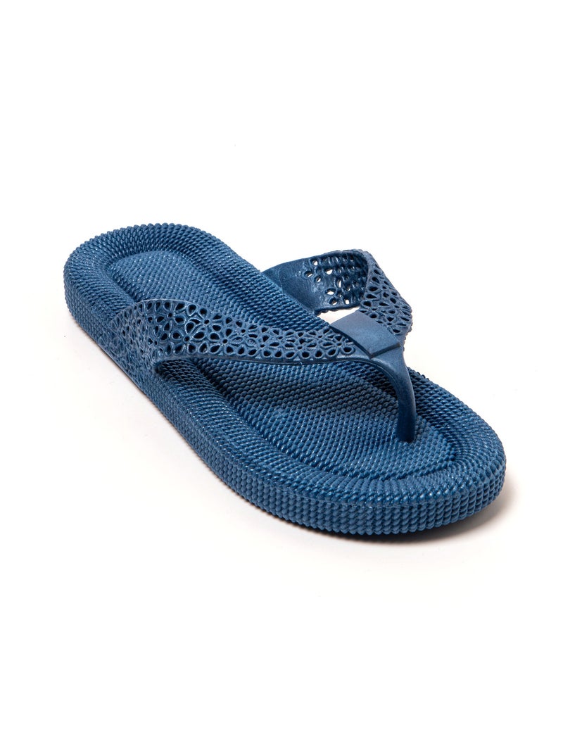 Chanclas playa mujer Brasileras suela goma Azul - Kiabi