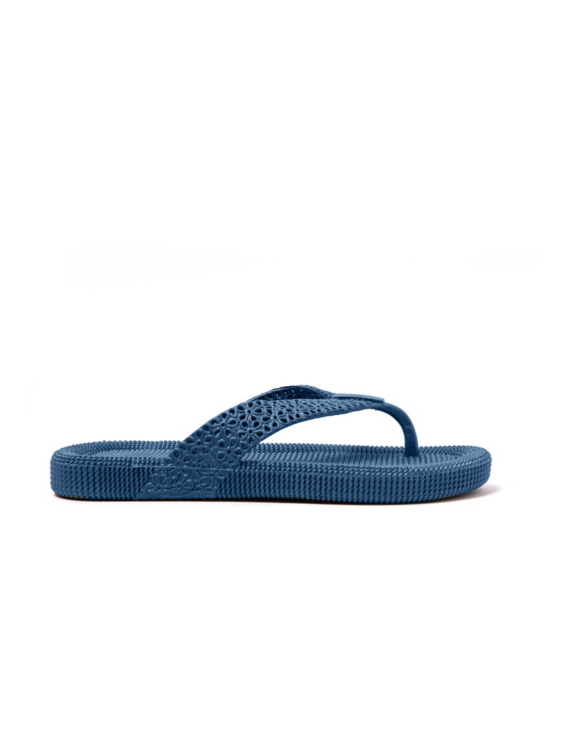 Chanclas playa mujer Brasileras suela goma Azul - Kiabi