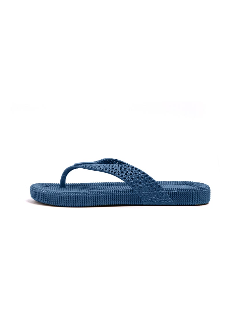 Chanclas playa mujer Brasileras suela goma Azul - Kiabi