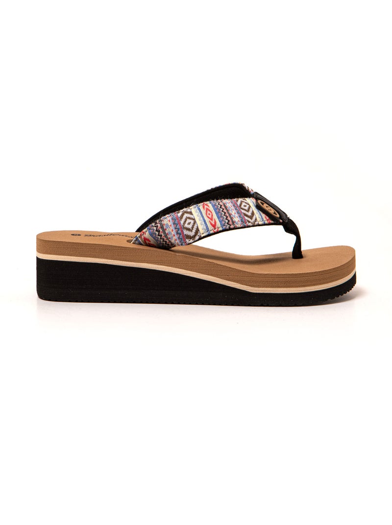 Chanclas playa mujer Brasileras suela goma Beige - Kiabi