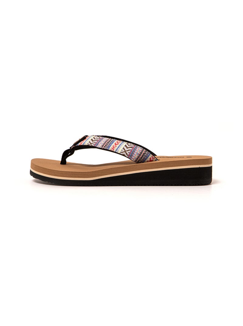 Chanclas playa mujer Brasileras suela goma Beige - Kiabi