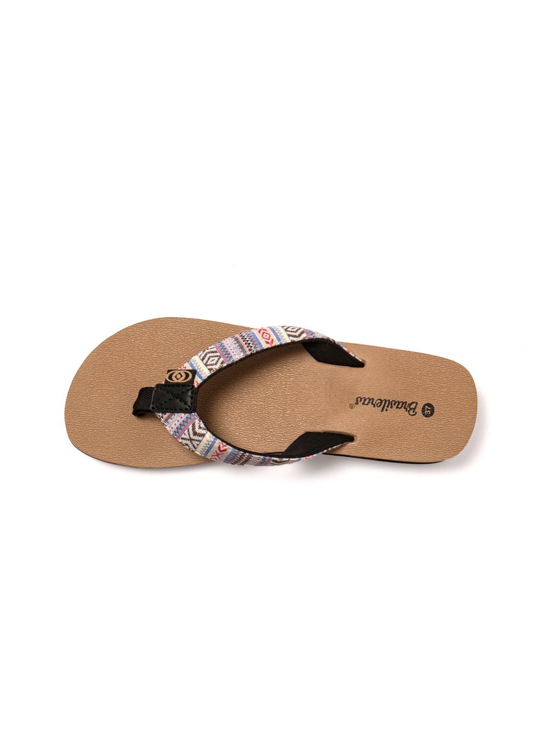 Chanclas playa mujer Brasileras suela goma Beige - Kiabi