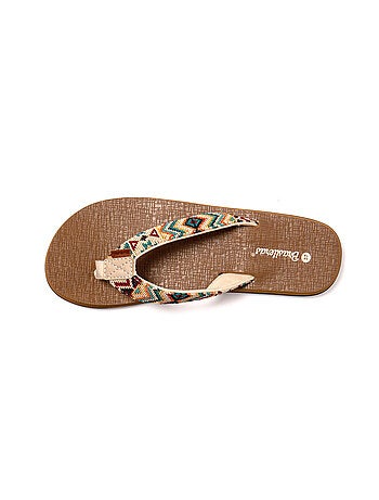Chanclas playa mujer Brasileras suela goma