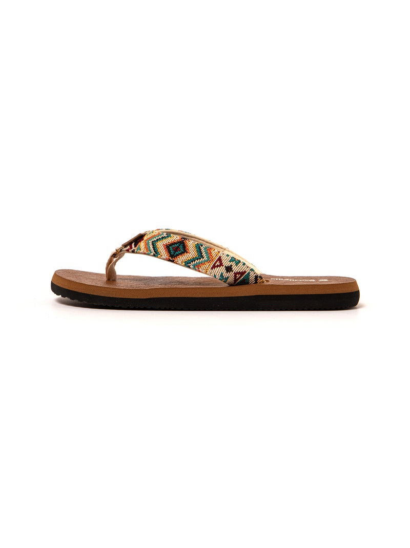 Chanclas playa mujer Brasileras suela goma Beige - Kiabi
