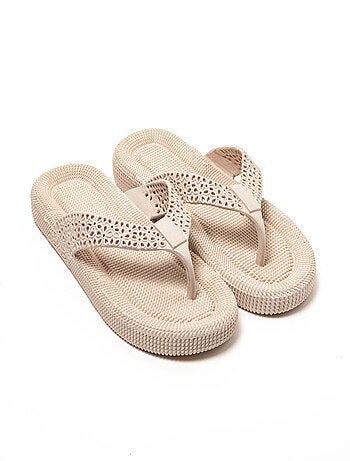 Chanclas playa mujer Brasileras suela goma