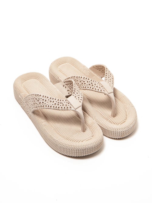 Chanclas playa mujer Brasileras suela goma - Kiabi