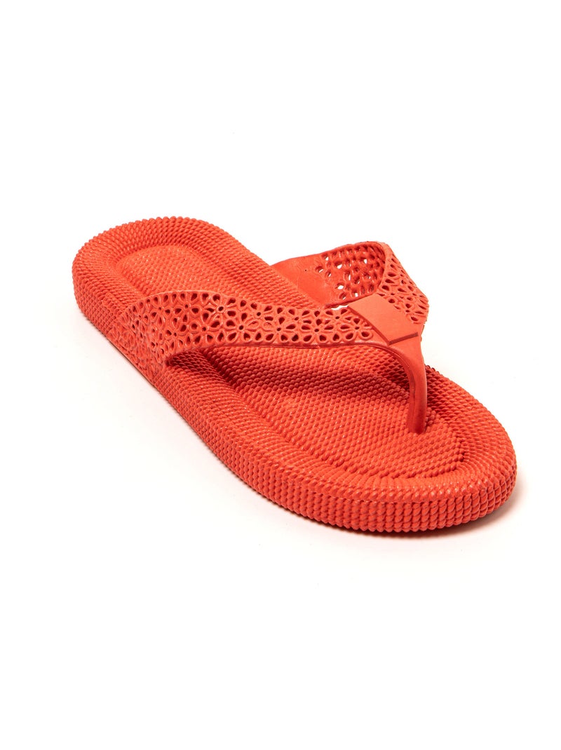 Chanclas playa mujer Brasileras suela goma Burdeos - Kiabi