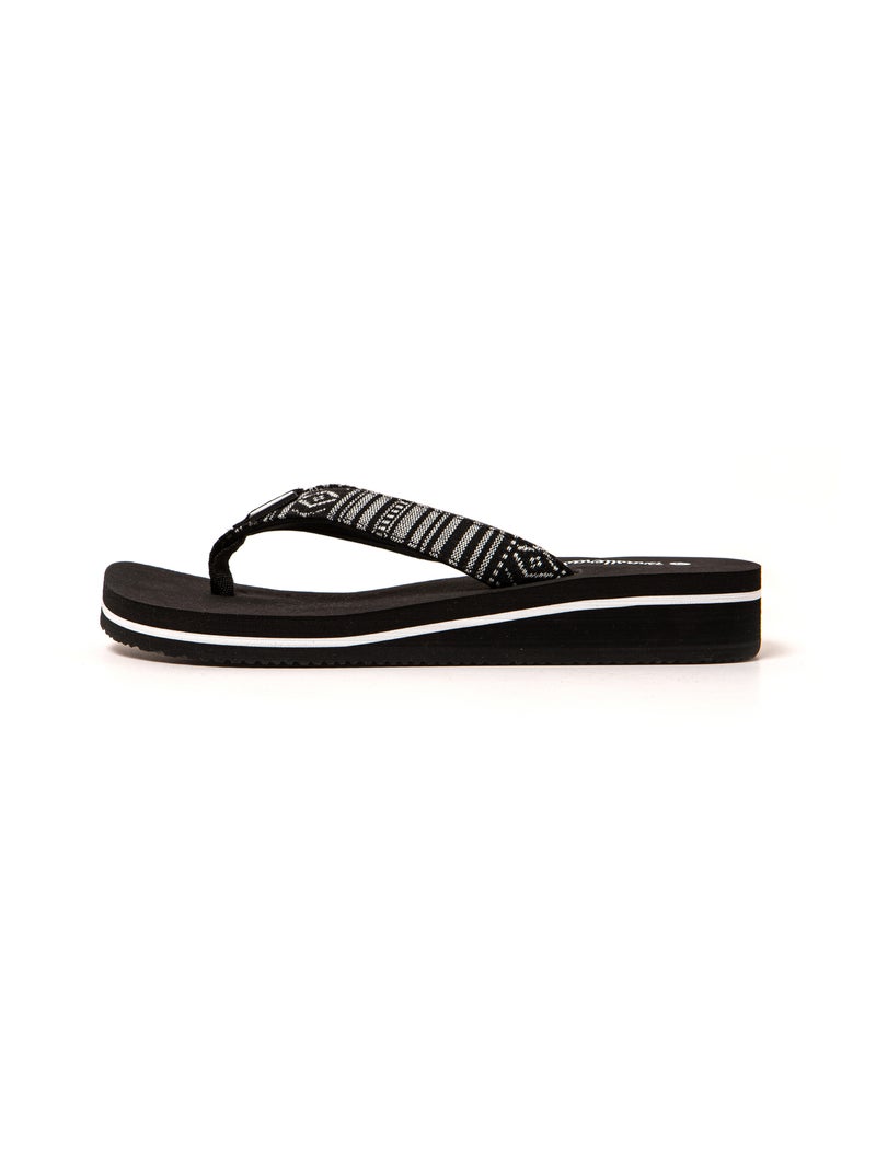 Chanclas playa mujer Brasileras suela goma Negro - Kiabi