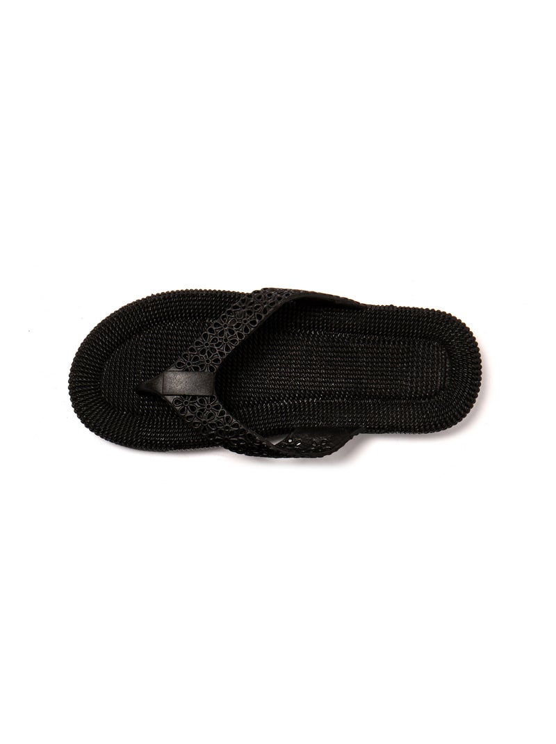 Chanclas playa mujer Brasileras suela goma Negro - Kiabi