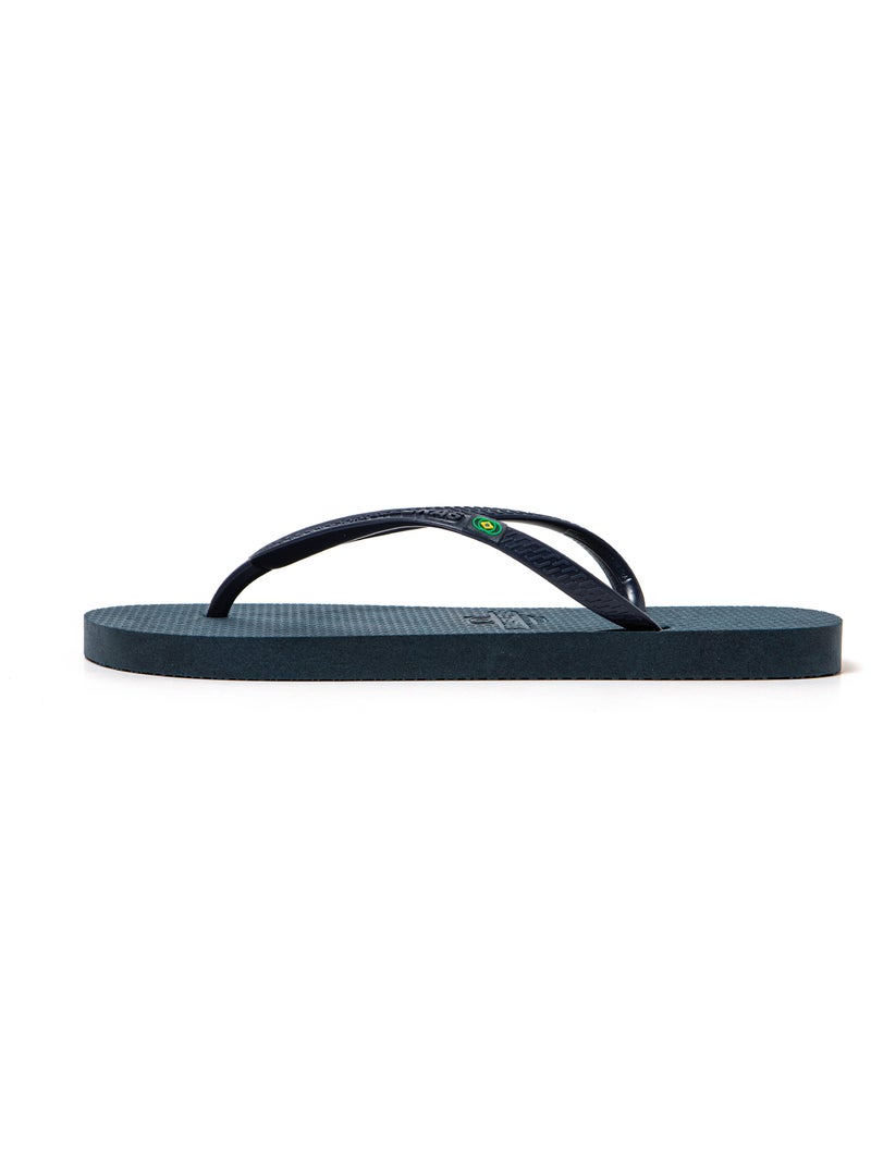 Chanclas playa mujer Brasileras suela goma reciclada Azul marino - Kiabi