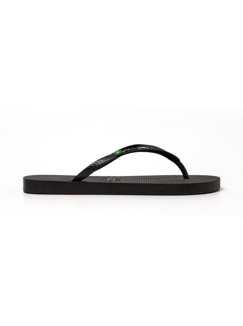 Chanclas playa mujer Brasileras suela goma reciclada Negro - Kiabi