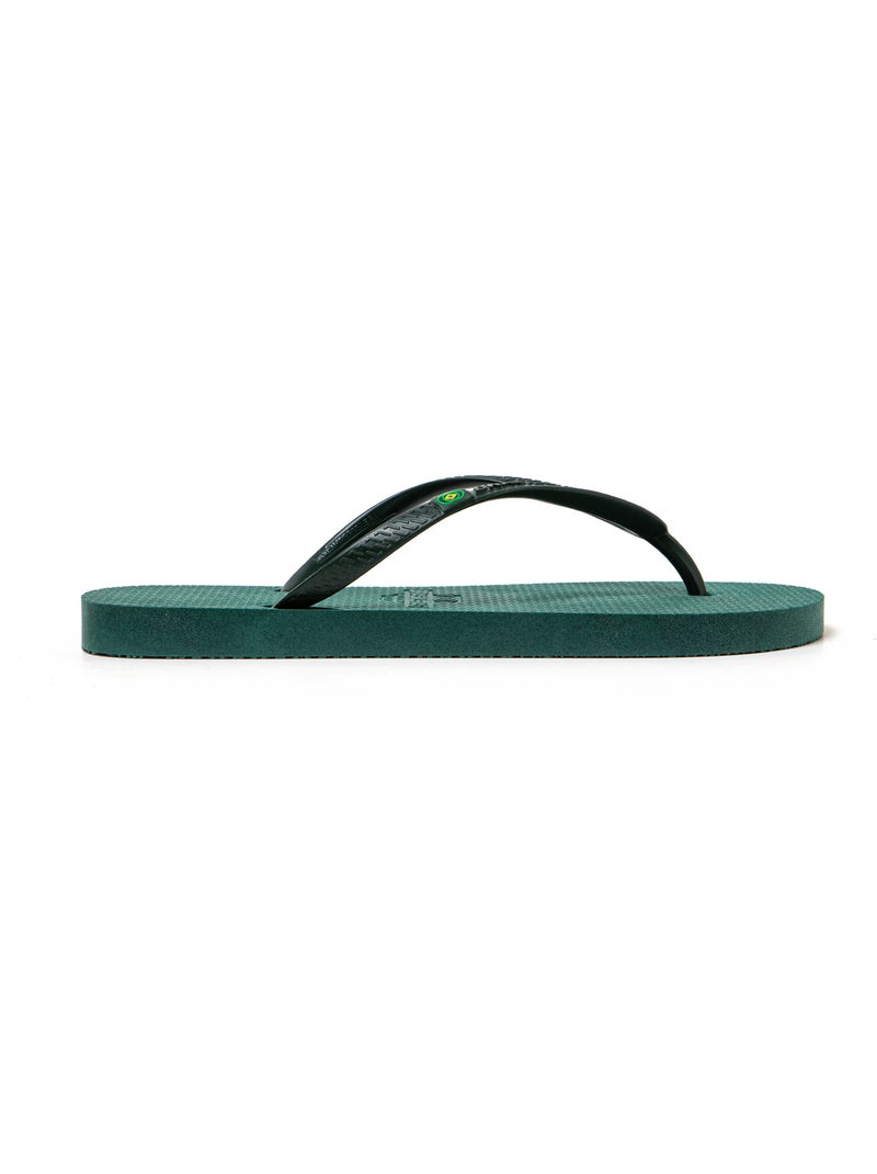 Chanclas playa mujer Brasileras suela goma reciclada Verde oscuro - Kiabi