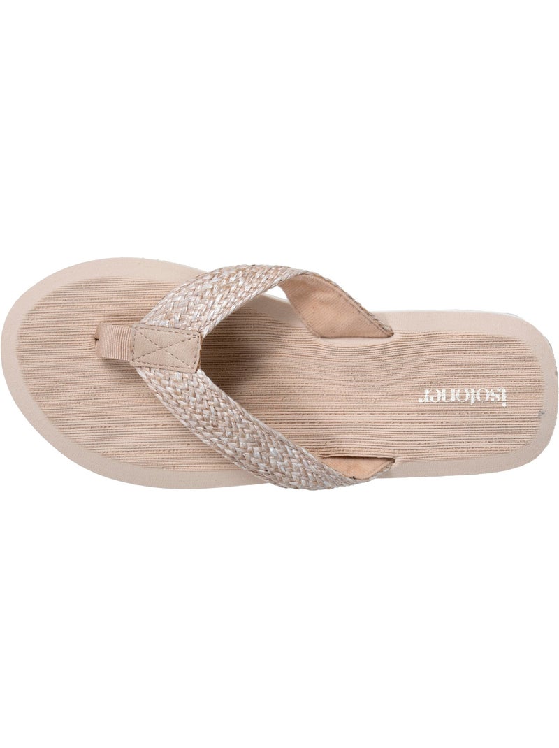 Chanclas Sandalias de playa de verano, ligeras y cómodas suelas de EVA  Isotoner Beige - Kiabi